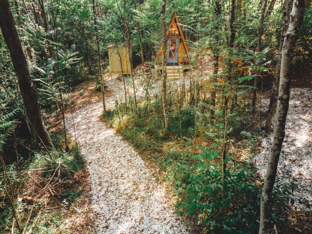 Blue Brambler Glamping A-Frame Apartment Rockbridge Exterior photo